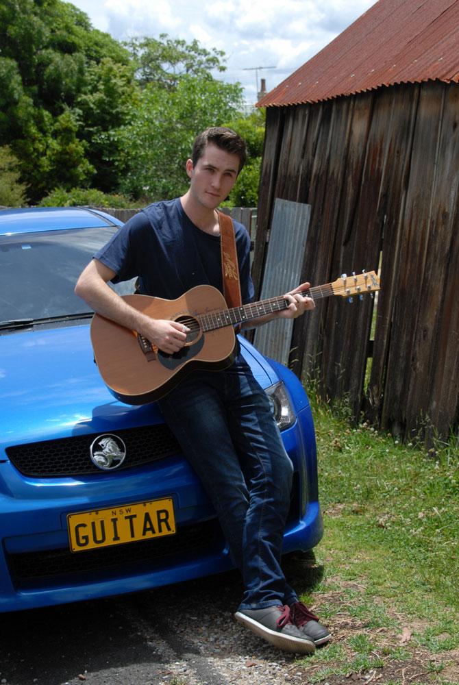 artin Foote and Guitar Car