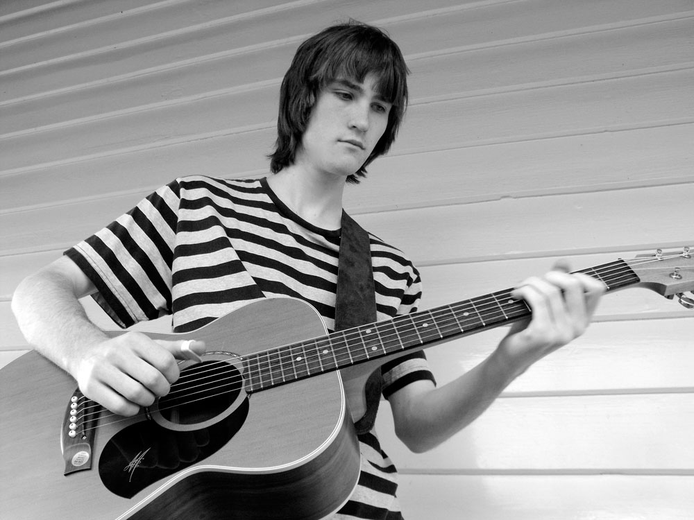 Martin Foote with his first Maton guitar - 2010